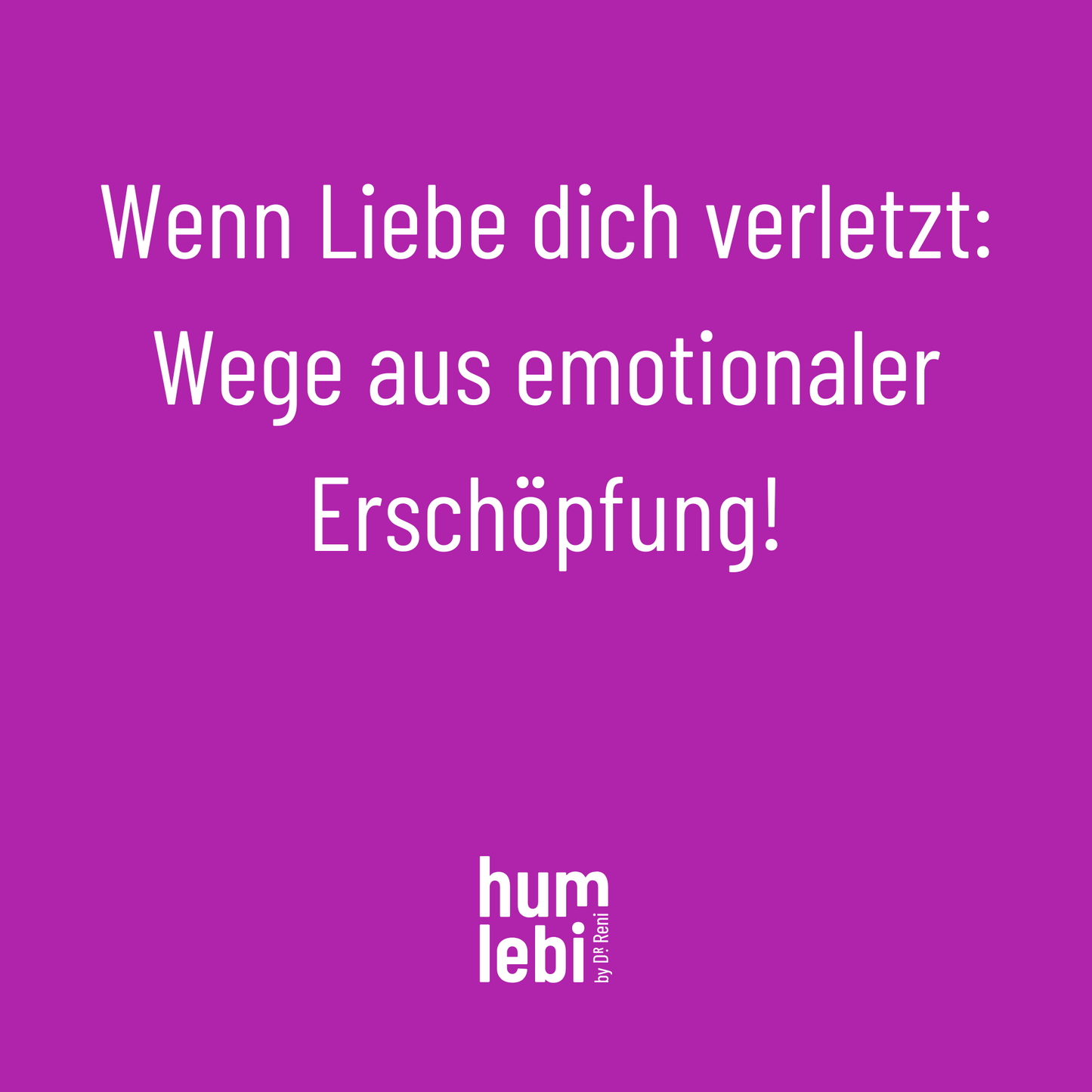 "Narzissmus macht müde - wenn er nie zuhört, aber immer recht hat." Ich erkläre. Er verdreht die Augen. Ich werde leise. Du kämpfst für Verbindung, er für Kontrolle. Und jedes Gespräch kostet dich Kraft. Am Ende fühlst du dich klein, leer, ausgelaugt.