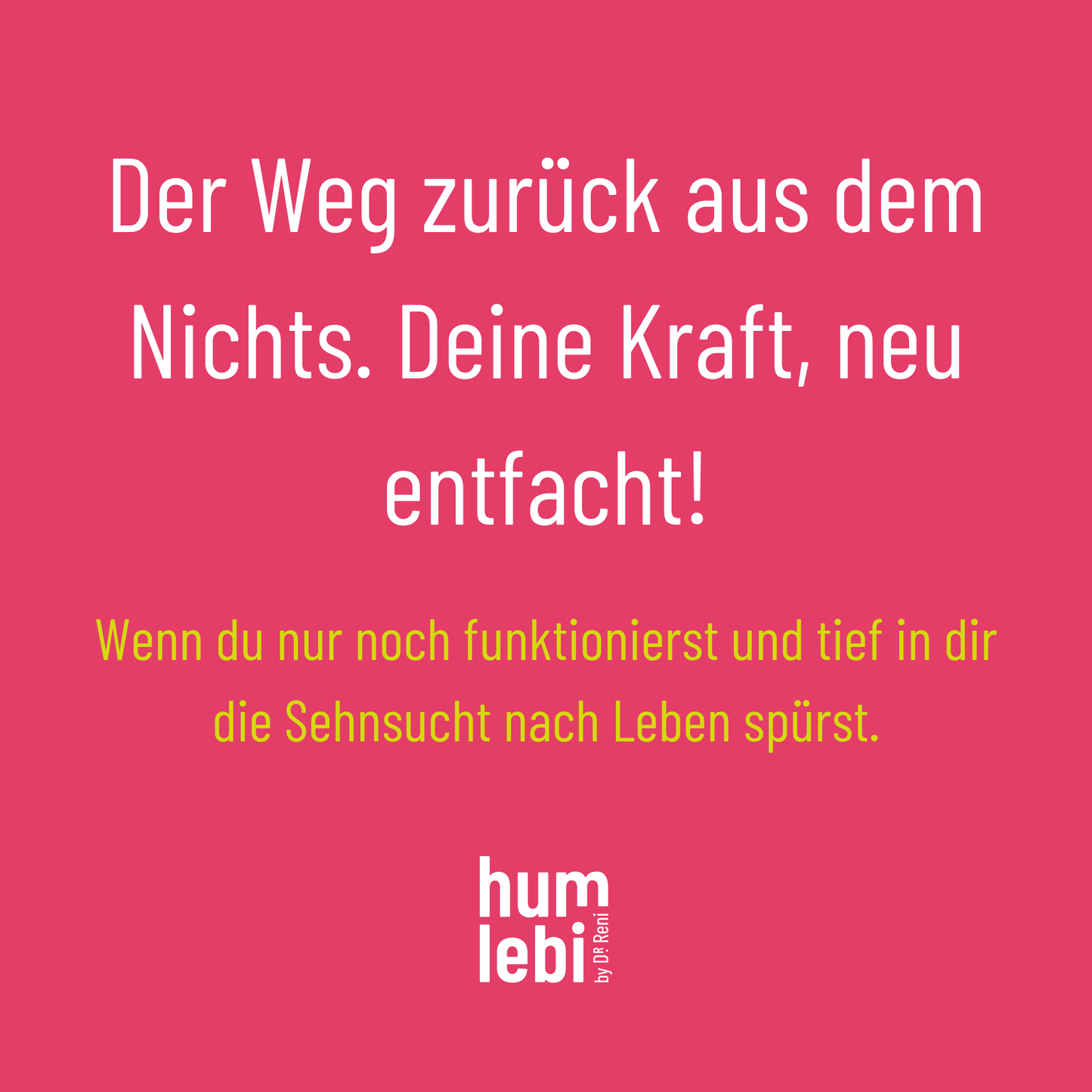 "Ich funktioniere noch - aber innerlich bin ich längst weg." Wenn du jeden Tag weitermachst, obwohl nichts mehr geht. Dein Gesicht lächelt, aber innen ist nichts mehr da. Kein Antrieb, keine Energie - nur Pflichtgefühl.