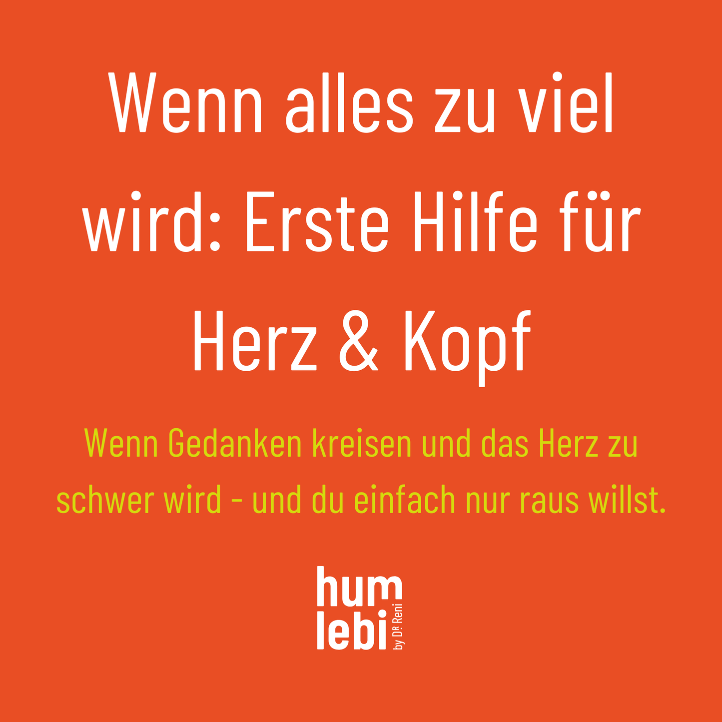 "Ich halte das nicht mehr aus." Wenn du merkst: Gleich kipp ich. Und keiner sieht´s. Alles wird zu viel, dein Herz rast, dein Hals wird eng. Und du fragst dich: Wie soll ich das noch schaffen?