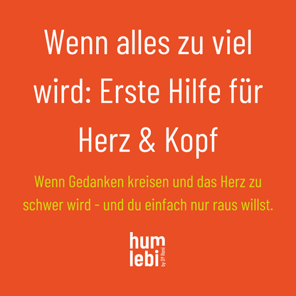 "Ich halte das nicht mehr aus." Wenn du merkst: Gleich kipp ich. Und keiner sieht´s. Alles wird zu viel, dein Herz rast, dein Hals wird eng. Und du fragst dich: Wie soll ich das noch schaffen?