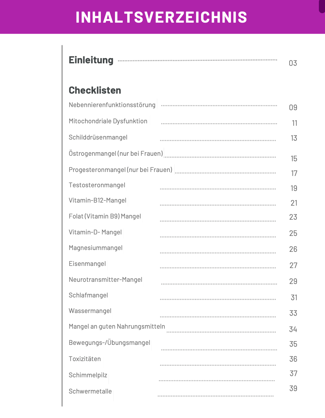 Women´s Empowerment Health Guide 40+