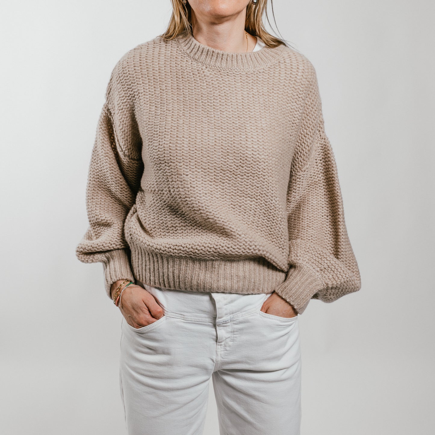 THE BREATH Pullover mit Rundhalsausschnitt aus Kaschmir & Seide