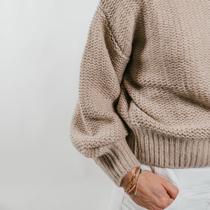 THE BREATH Pullover mit Rundhalsausschnitt aus Kaschmir & Seide