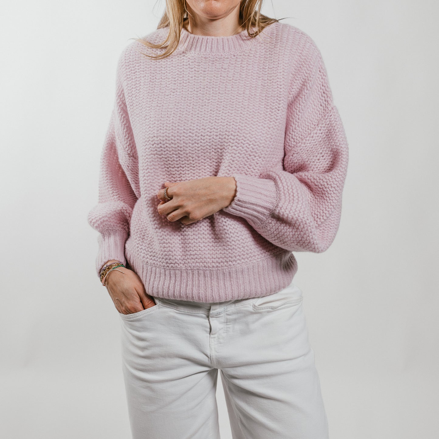 THE BREATH Pullover mit Rundhalsausschnitt aus Kaschmir & Seide