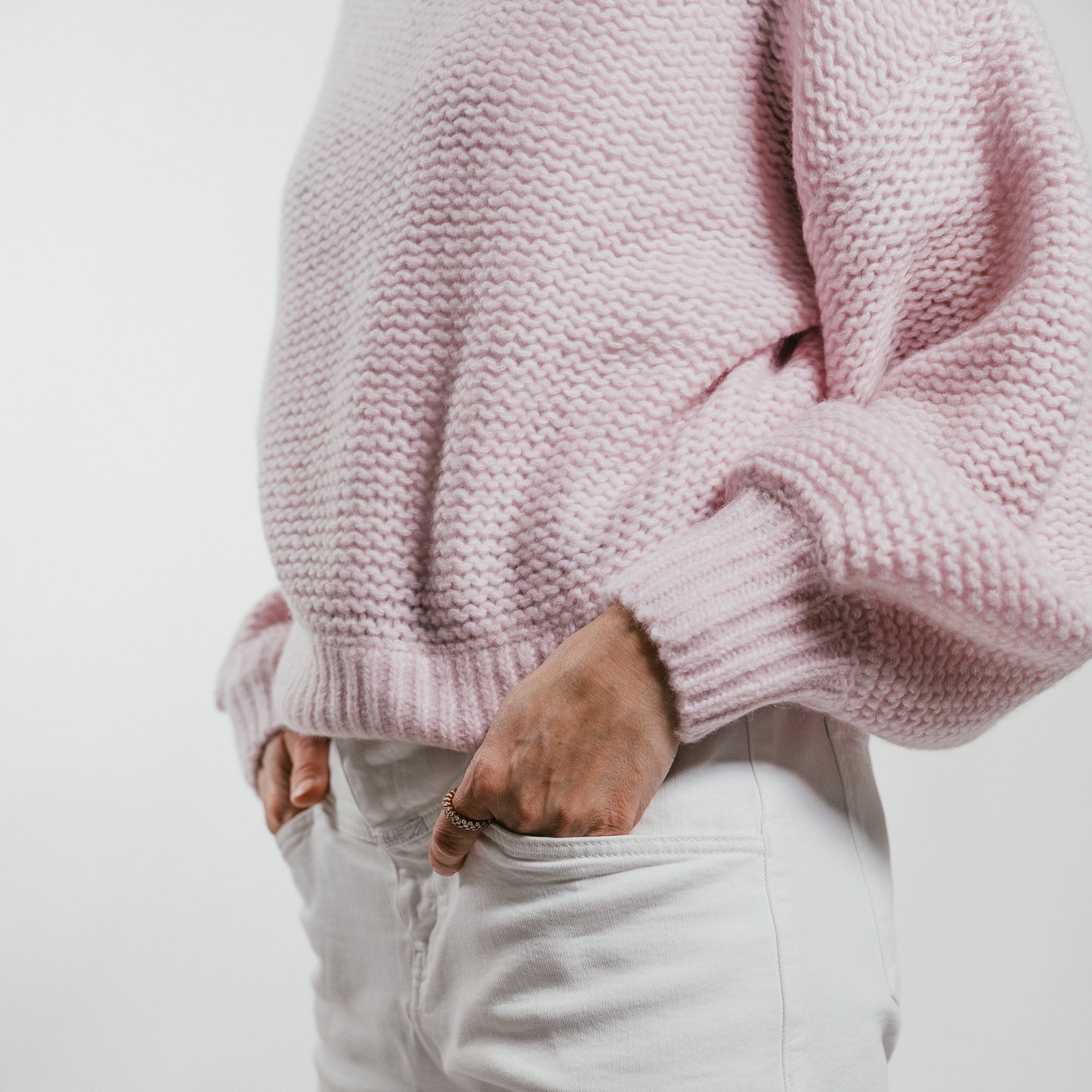 THE BREATH Pullover mit Rundhalsausschnitt aus Kaschmir & Seide