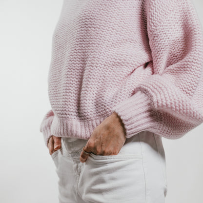 THE BREATH Pullover mit Rundhalsausschnitt aus Kaschmir & Seide