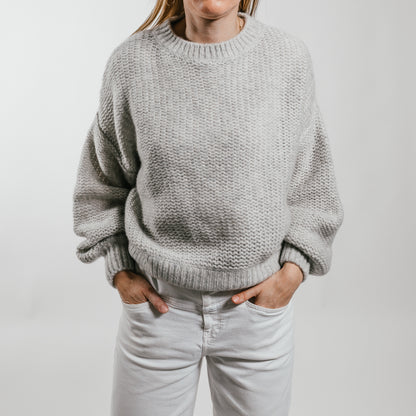 THE BREATH Pullover mit Rundhalsausschnitt aus Kaschmir & Seide