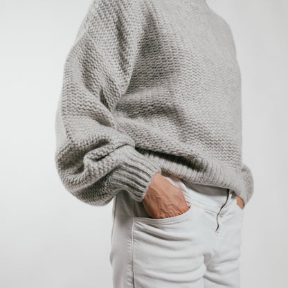 THE BREATH Pullover mit Rundhalsausschnitt aus Kaschmir & Seide