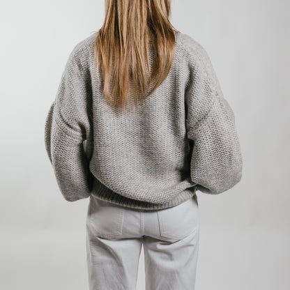 THE HEARTH Cardigan mit tiefem V-Ausschnitt aus Kaschmir & Seide