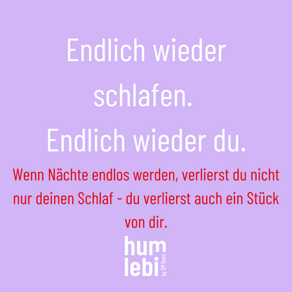 "Ich will nur schlafen, aber mein Kopf macht Drama." Wenn Grübeln dich jede Nacht wachhält. Die Gedanken kreisen, dein Körper ist müde, aber dein Gehirn rennt Marathon. Jede Nacht dieselbe Qual.