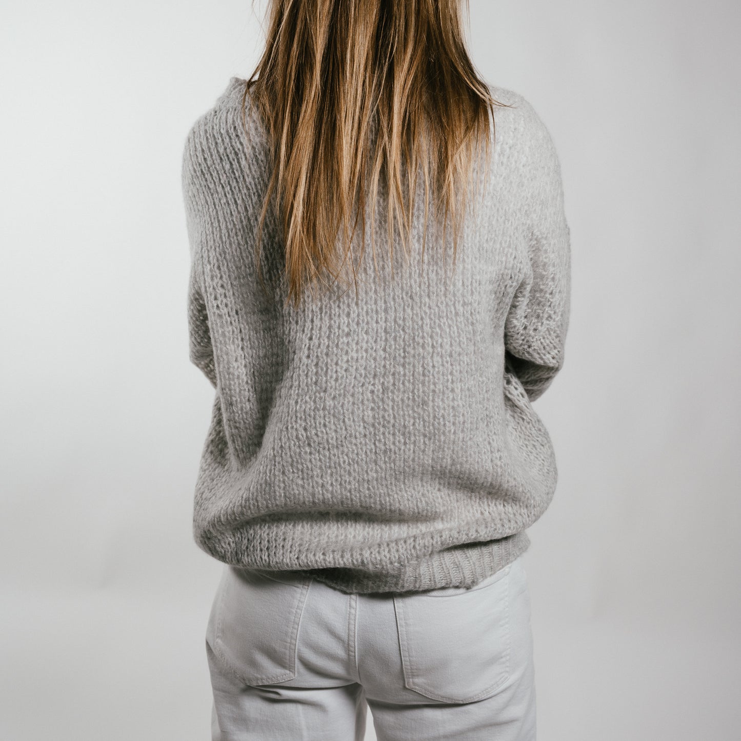 THE INNER PEACE Lochstrickmuster-Pullover in Kaschmir & Seide