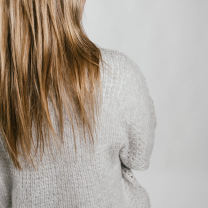 THE INNER PEACE Lochstrickmuster-Pullover in Kaschmir & Seide