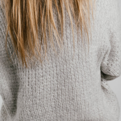 THE INNER PEACE Lochstrickmuster-Pullover in Kaschmir & Seide