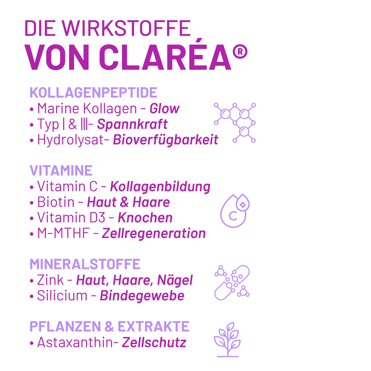 CLARÉA® Comprehensive Vitality Collagen Mix