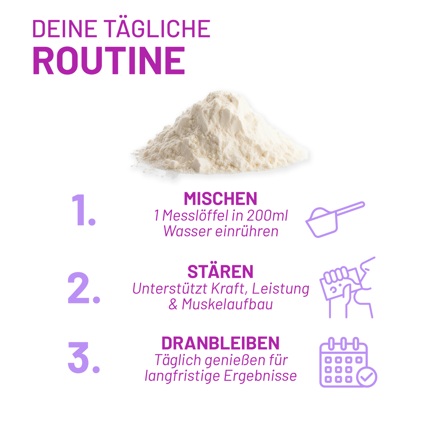 Kreatin Monohydrat – Energie & Stärke ab 40