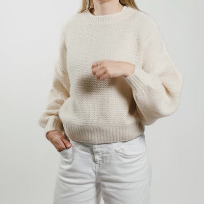 THE BREATH Pullover mit Rundhalsausschnitt aus Kaschmir & Seide